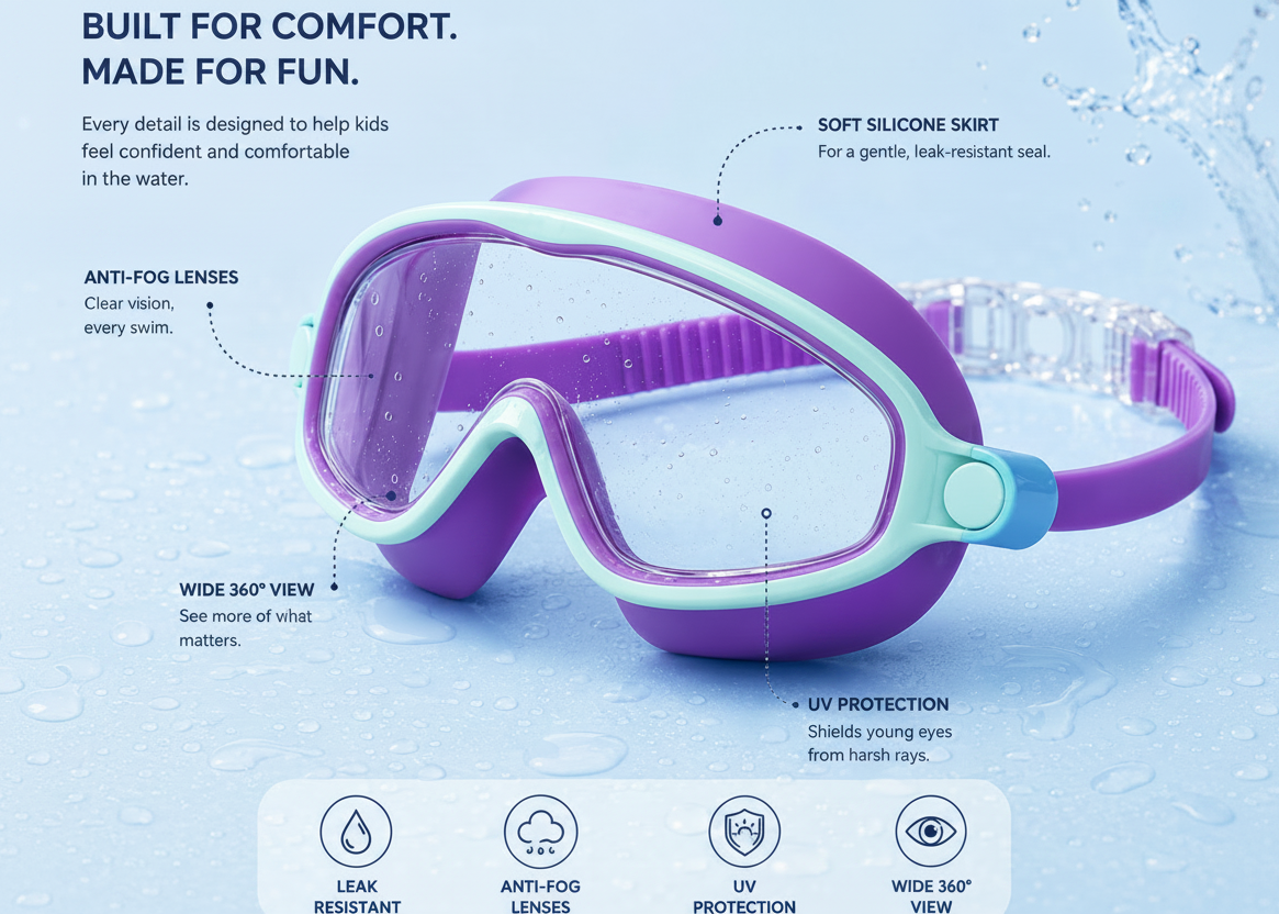 ZAFSwim™ Kids Swim Goggles