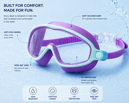 ZAFSwim™ Kids Swim Goggles | Leak-Proof & Anti-Fog