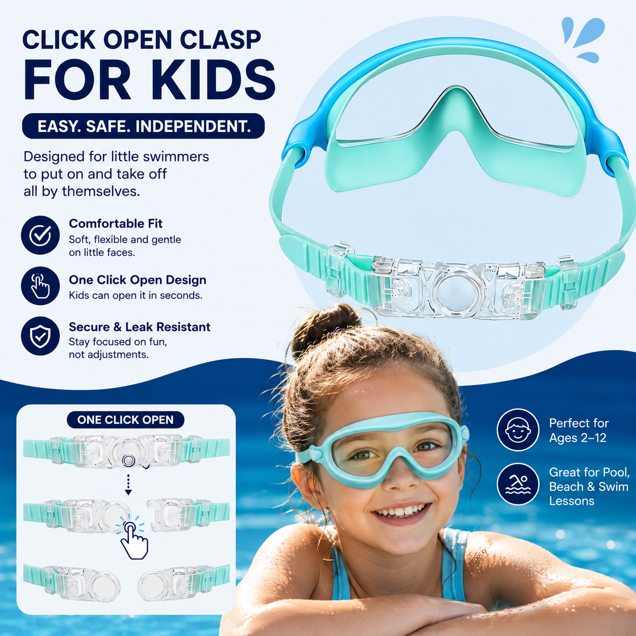 ZAFSwim™ Kids Swim Goggles | Leak-Proof & Anti-Fog